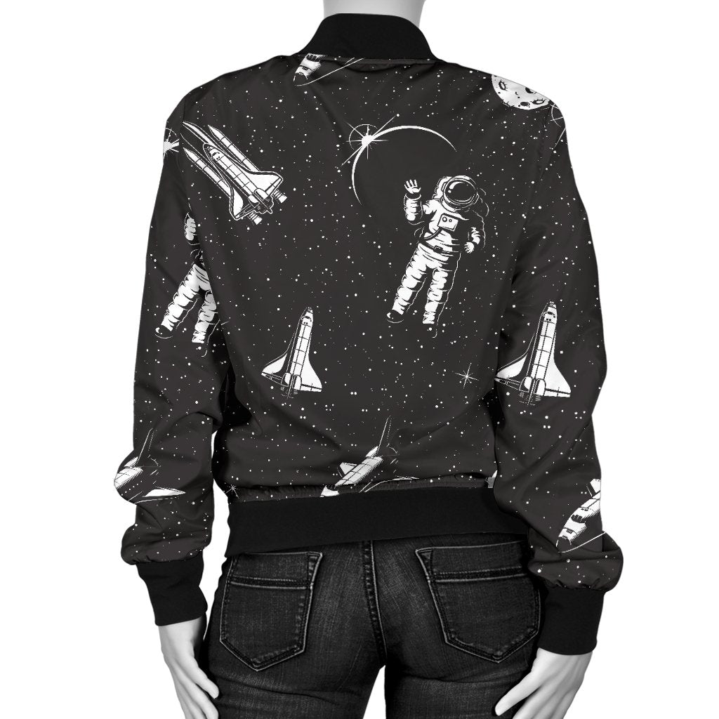 Space Pattern Women Casual Bomber Jacket