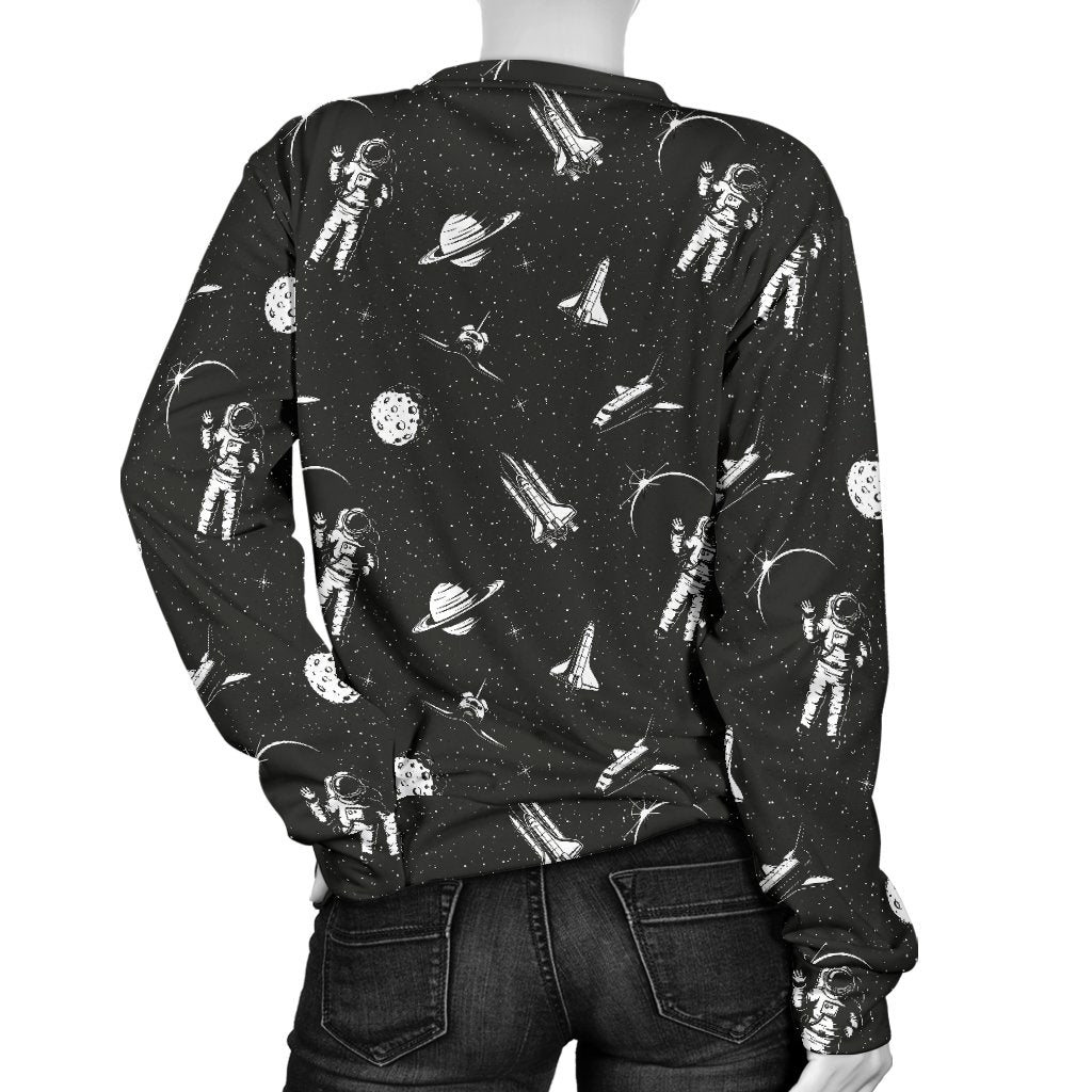 Space Pattern Women Crewneck Sweatshirt