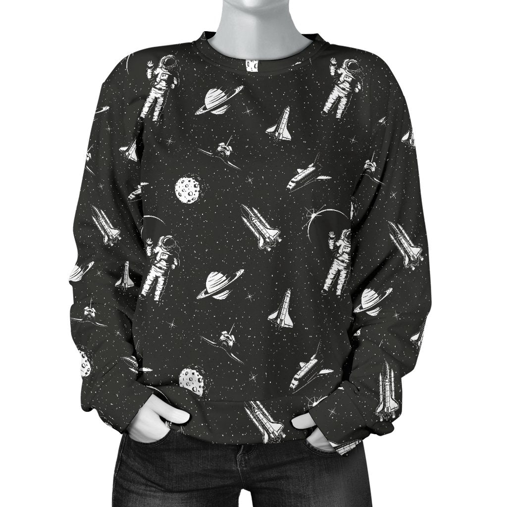 Space Pattern Women Crewneck Sweatshirt
