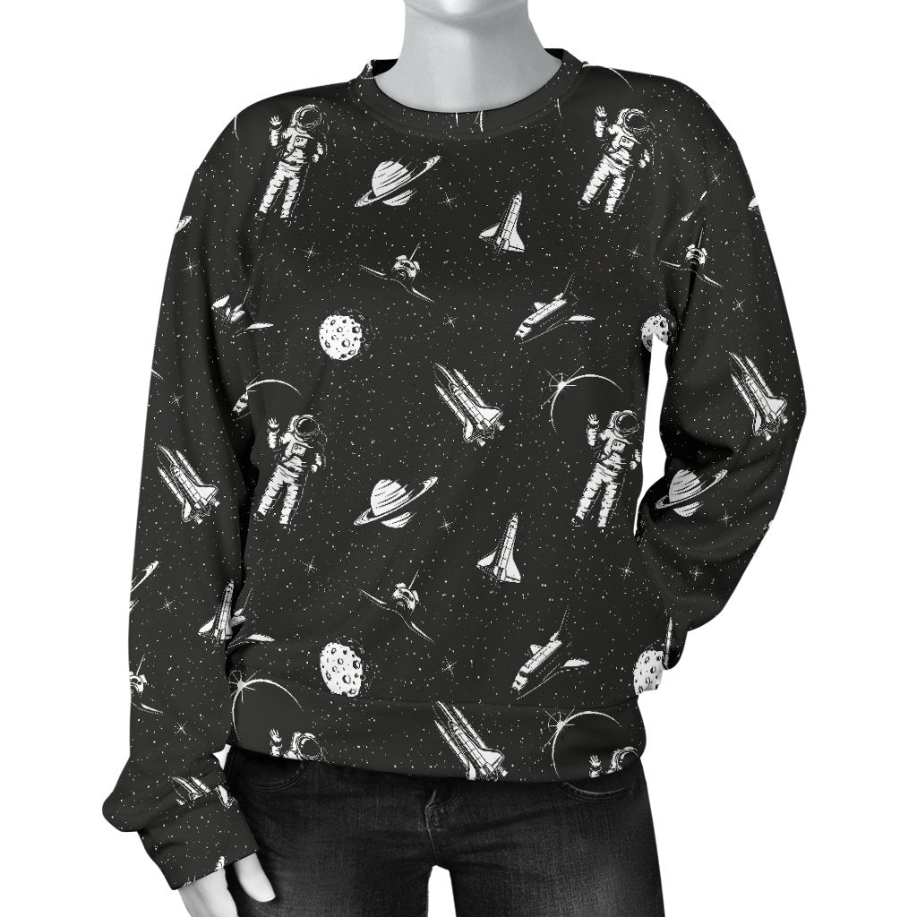 Space Pattern Women Crewneck Sweatshirt