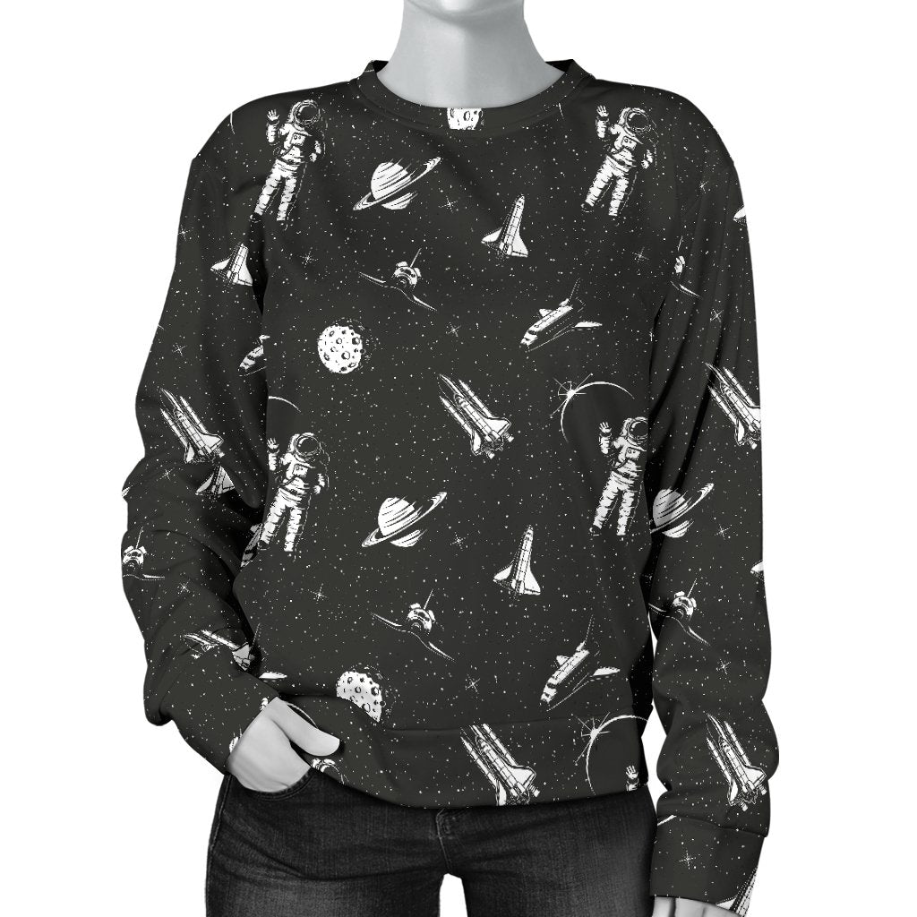 Space Pattern Women Crewneck Sweatshirt