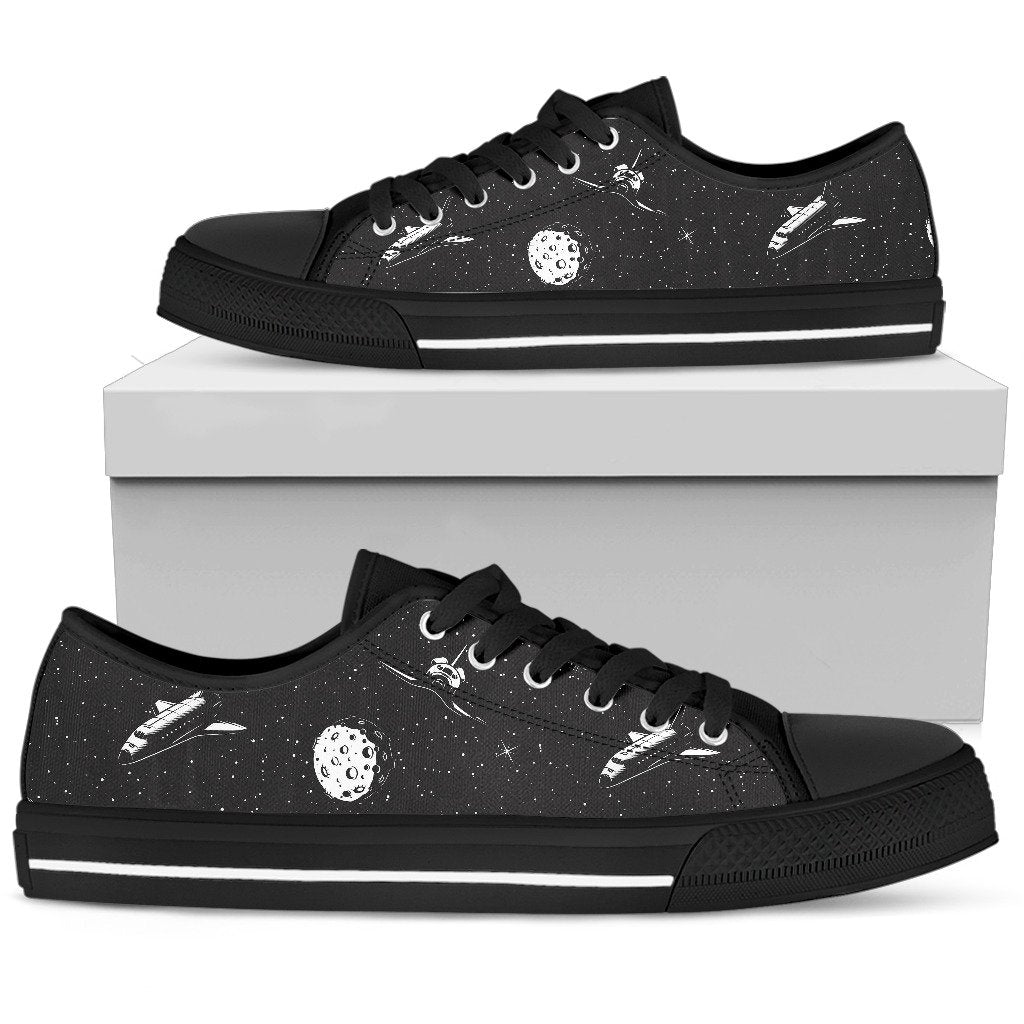 Space Pattern Women Low Top Shoes