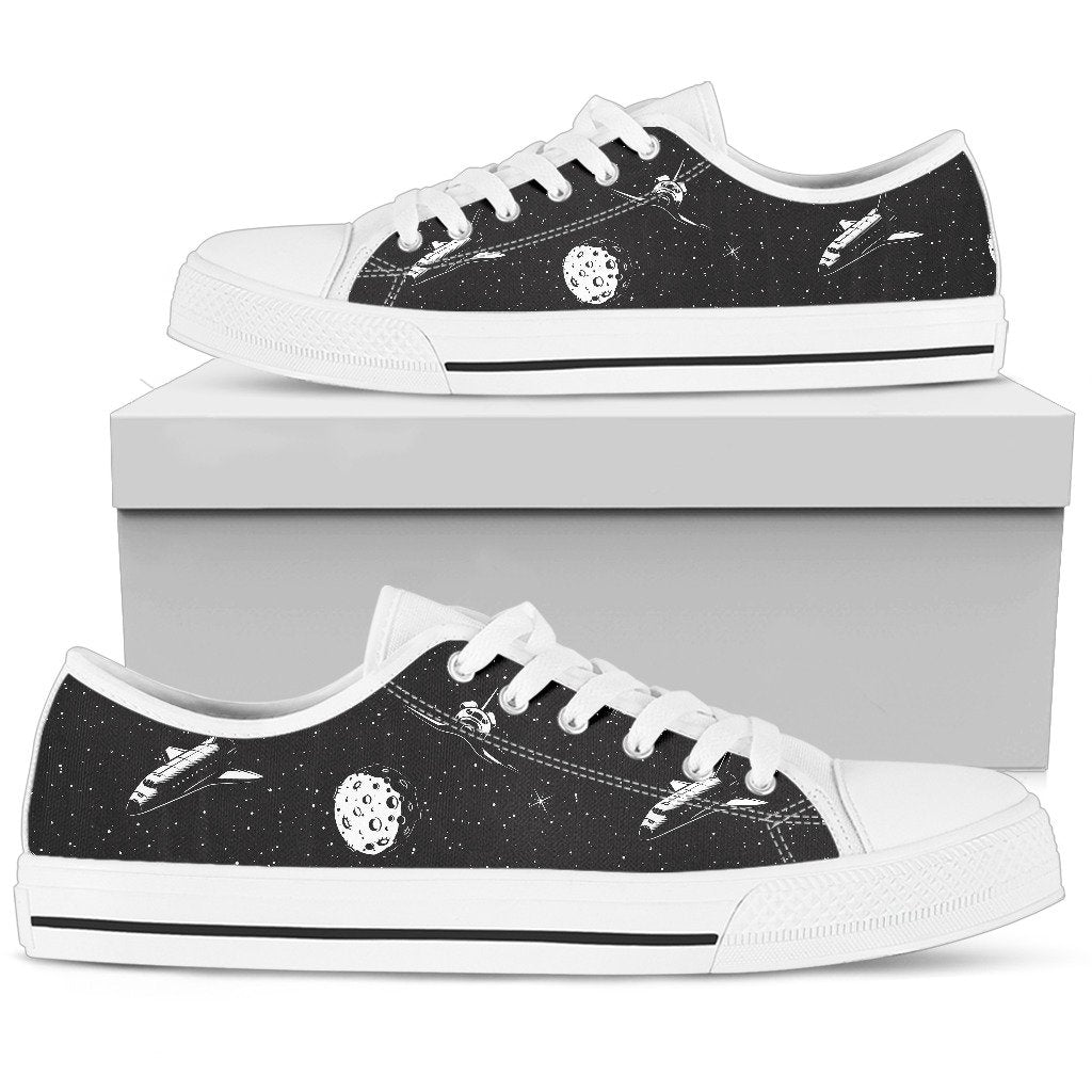 Space Pattern Women Low Top Shoes