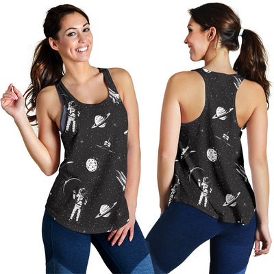 Space Pattern Women Racerback Tank Top