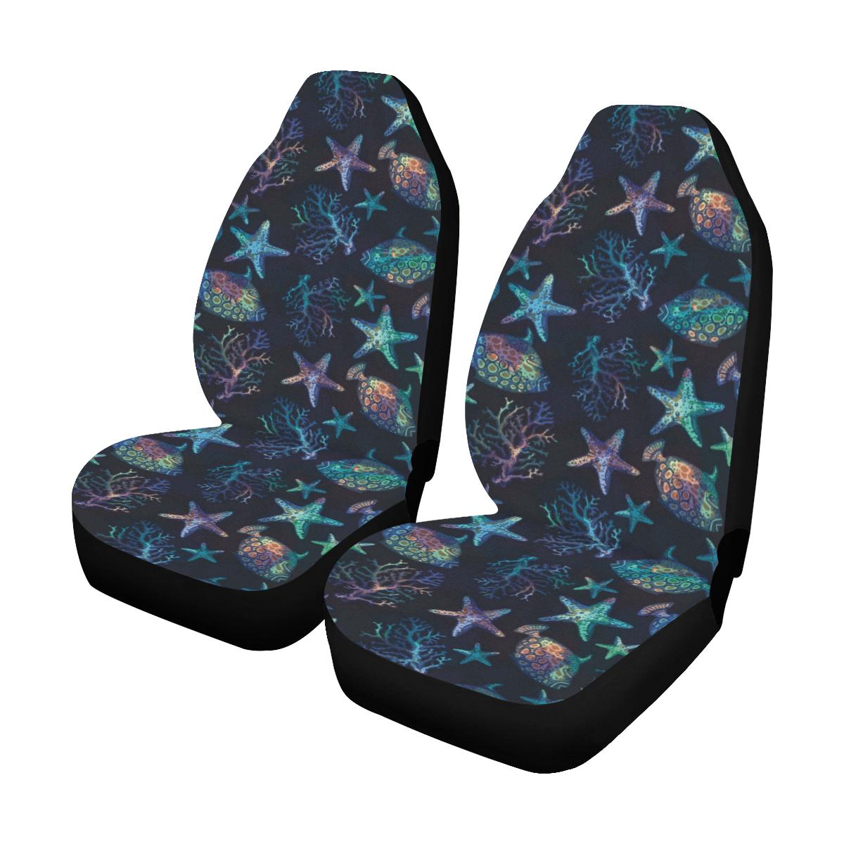 Starfish Pattern Print Design 01 Car Seat Covers (Set of 2)-JORJUNE.COM