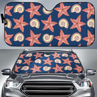 Starfish Pattern Print Design 03 Car Sun Shades-JORJUNE.COM