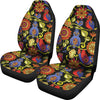 Steampunk Bird Design Themed Print Universal Fit Car Seat Covers-JorJune