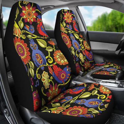 Steampunk Bird Design Themed Print Universal Fit Car Seat Covers-JorJune