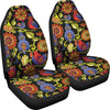 Steampunk Bird Design Themed Print Universal Fit Car Seat Covers-JorJune