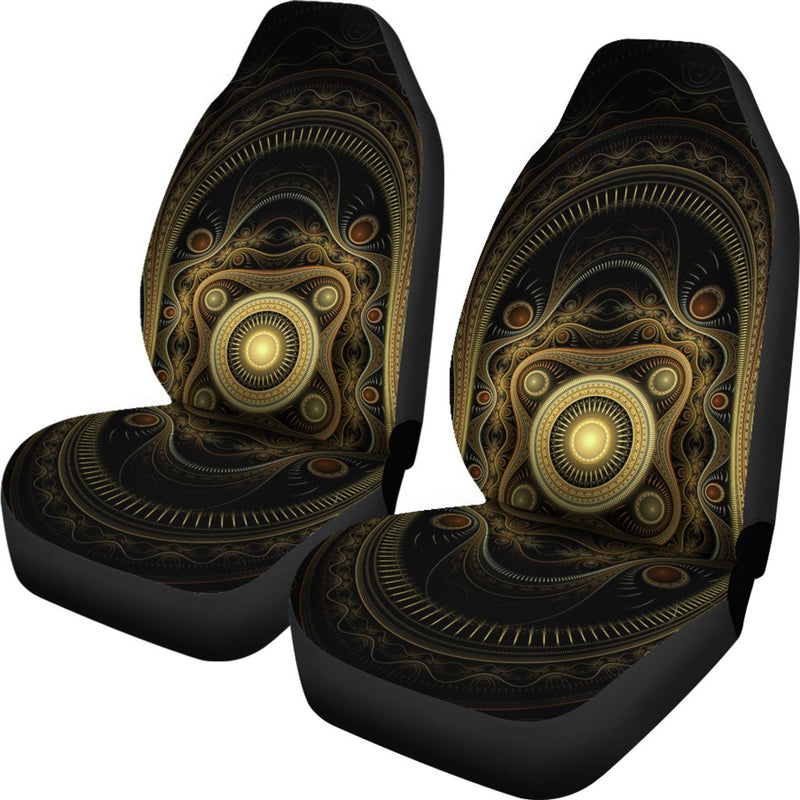 Steampunk Design Print Universal Fit Car Seat Covers