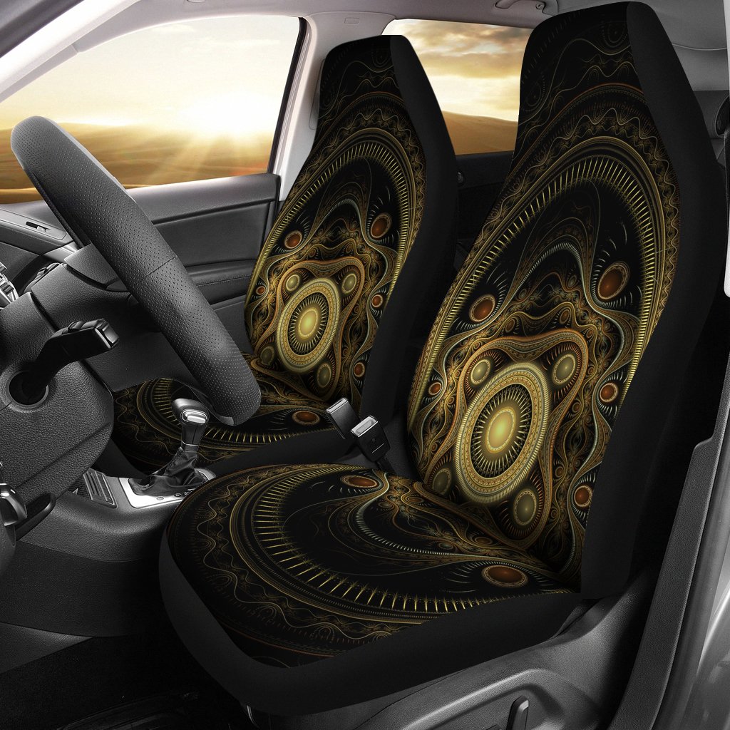 Steampunk Design Print Universal Fit Car Seat Covers