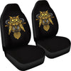 Steampunk Gold Owl Design Themed Print Universal Fit Car Seat Covers-JorJune