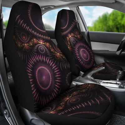 Steampunk Mandela Burst Design Universal Fit Car Seat Covers