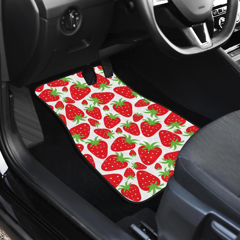 Strawberry Pattern Print Design SB01 Car Floor Mats-JORJUNE.COM