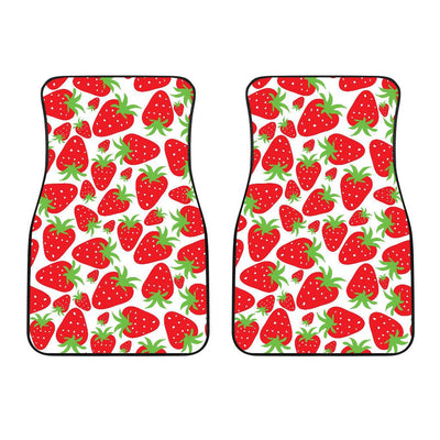 Strawberry Pattern Print Design SB01 Car Floor Mats-JORJUNE.COM