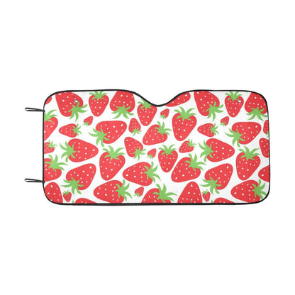 Strawberry Pattern Print Design SB01 Car Sun Shade-JorJune