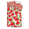 Strawberry Pattern Print Design SB01 Duvet Cover Bedding Set-JORJUNE.COM