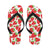 Strawberry Pattern Print Design SB01 Flip Flops-JorJune