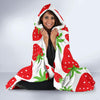 Strawberry Pattern Print Design SB01 Hooded Blanket-JORJUNE.COM