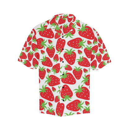 Strawberry Pattern Print Design SB01 Men Hawaiian Shirt-JorJune