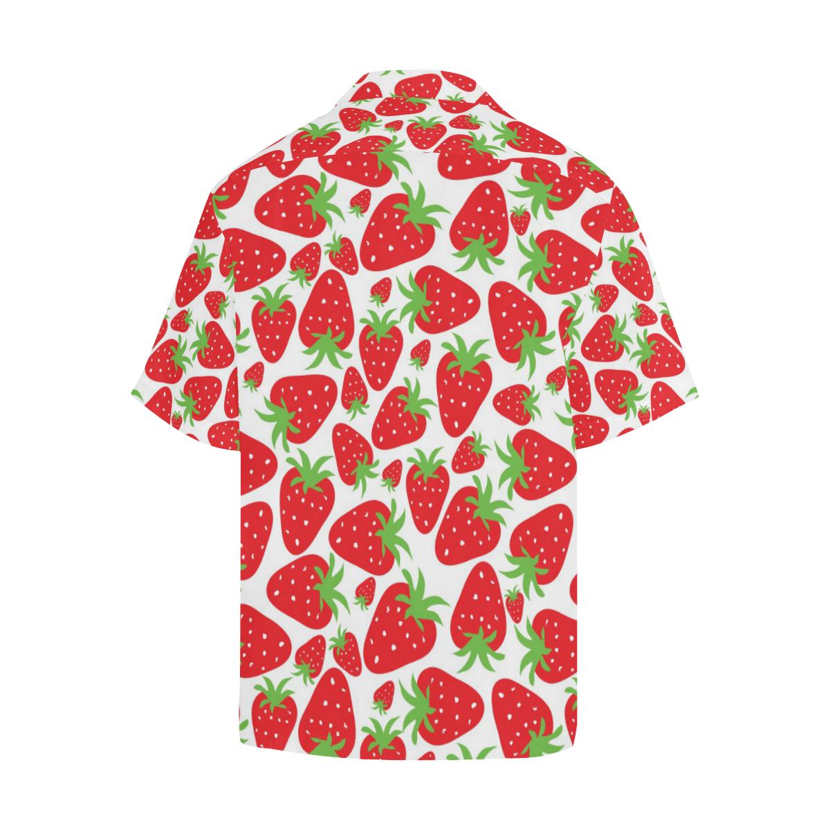 Strawberry Pattern Print Design SB01 Men Hawaiian Shirt-JorJune