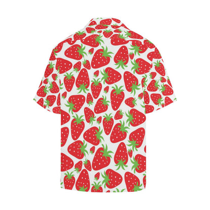 Strawberry Pattern Print Design SB01 Men Hawaiian Shirt-JorJune