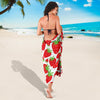 Strawberry Pattern Print Design SB01 Sarong Pareo Wrap-JORJUNE.COM