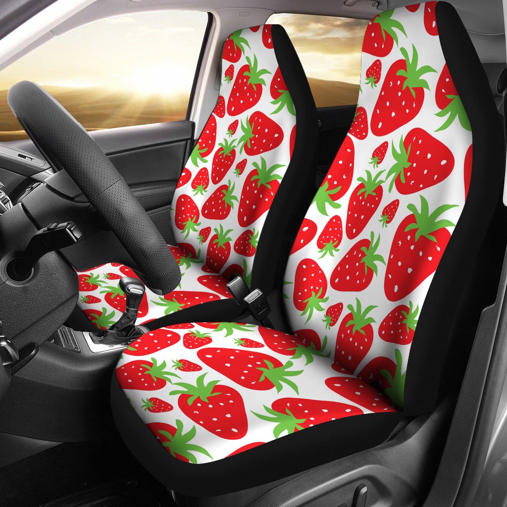 Strawberry Pattern Print Design SB01 Universal Fit Car Seat Covers-JorJune