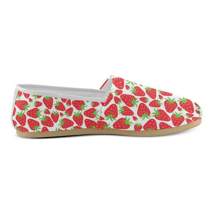 Strawberry Pattern Print Design SB01 Women Casual Shoes-JorJune.com