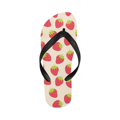 Strawberry Pattern Print Design SB02 Flip Flops-JorJune