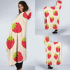 Strawberry Pattern Print Design SB02 Hooded Blanket-JORJUNE.COM