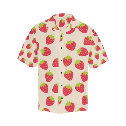 Strawberry Pattern Print Design SB02 Men Hawaiian Shirt-JorJune