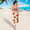 Strawberry Pattern Print Design SB02 Sarong Pareo Wrap-JORJUNE.COM