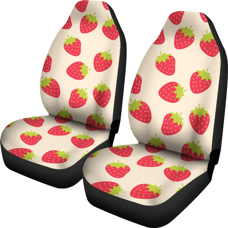 Strawberry Pattern Print Design SB02 Universal Fit Car Seat Covers-JorJune