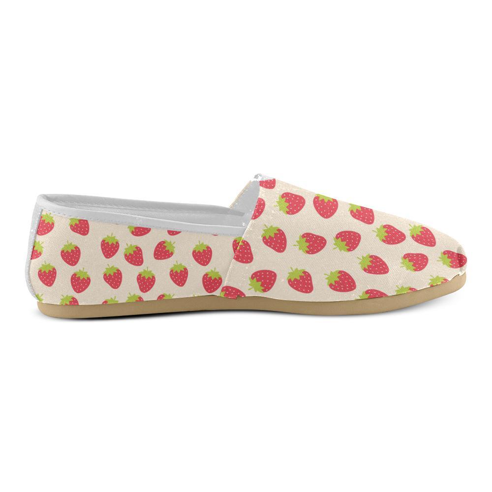 Strawberry Pattern Print Design SB02 Women Casual Shoes-JorJune.com