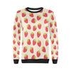 Strawberry Pattern Print Design SB02 Women Long Sleeve Sweatshirt-JorJune
