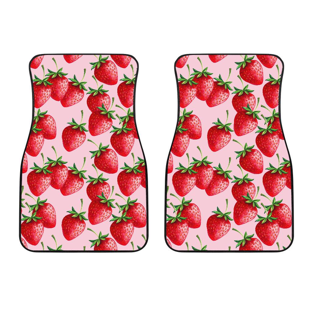 Strawberry Pattern Print Design SB03 Car Floor Mats-JORJUNE.COM
