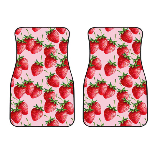 Strawberry Pattern Print Design SB03 Car Floor Mats-JORJUNE.COM