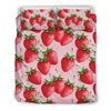 Strawberry Pattern Print Design SB03 Duvet Cover Bedding Set-JORJUNE.COM