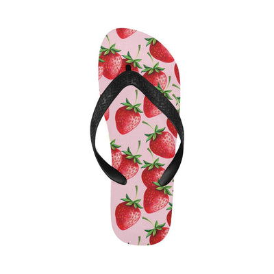 Strawberry Pattern Print Design SB03 Flip Flops-JorJune