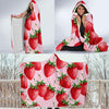 Strawberry Pattern Print Design SB03 Hooded Blanket-JORJUNE.COM