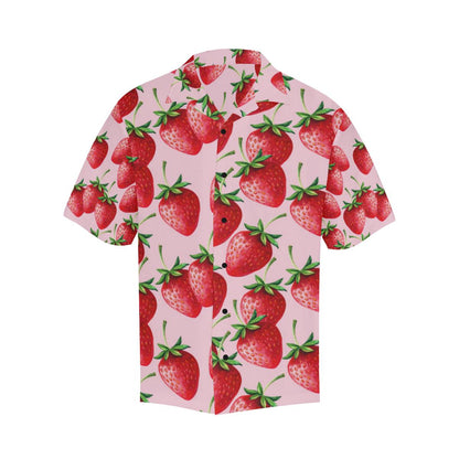 Strawberry Pattern Print Design SB03 Men Hawaiian Shirt-JorJune