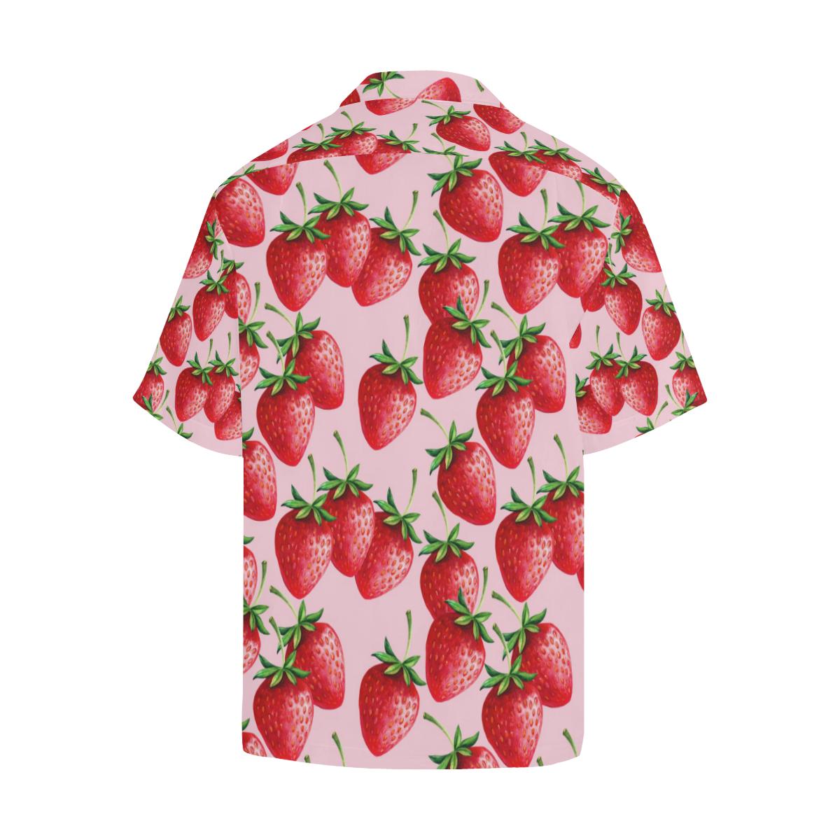 Strawberry Pattern Print Design SB03 Men Hawaiian Shirt-JorJune