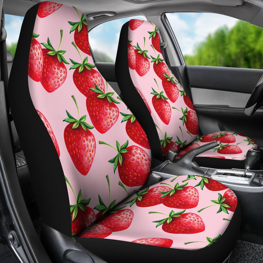 Strawberry Pattern Print Design SB03 Universal Fit Car Seat Covers-JorJune