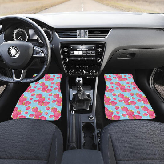 Strawberry Pattern Print Design SB04 Car Floor Mats-JORJUNE.COM