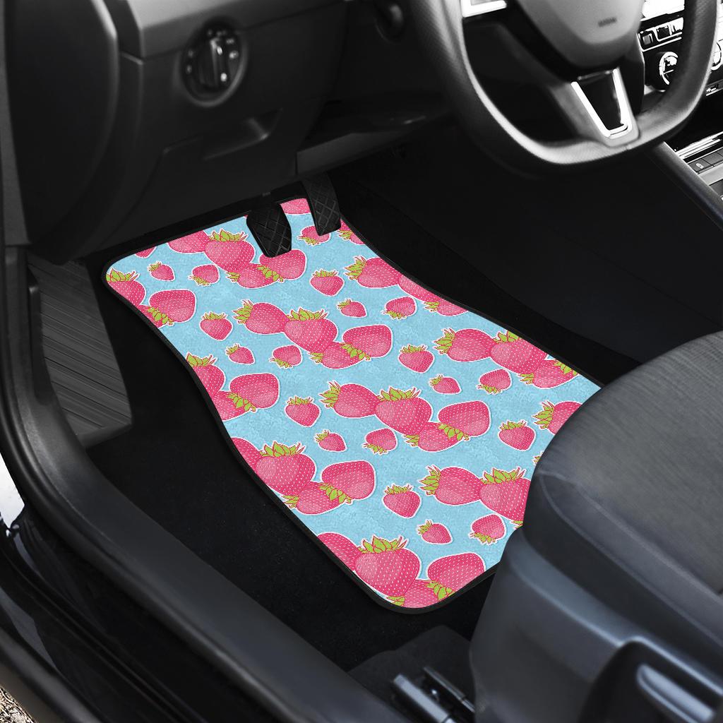Strawberry Pattern Print Design SB04 Car Floor Mats-JORJUNE.COM