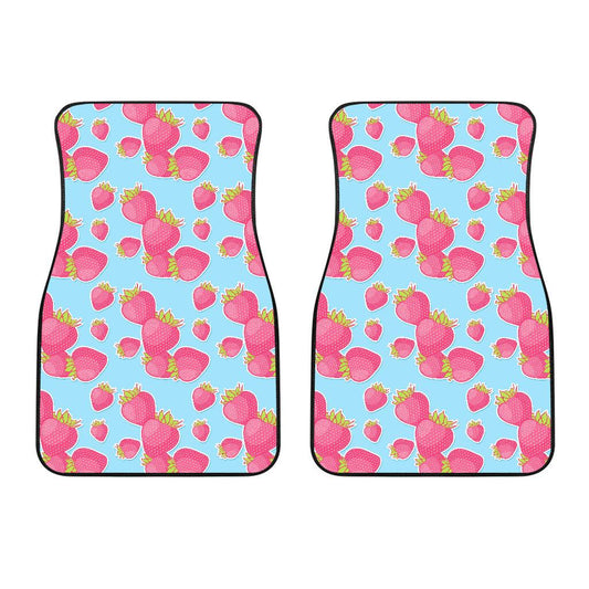 Strawberry Pattern Print Design SB04 Car Floor Mats-JORJUNE.COM