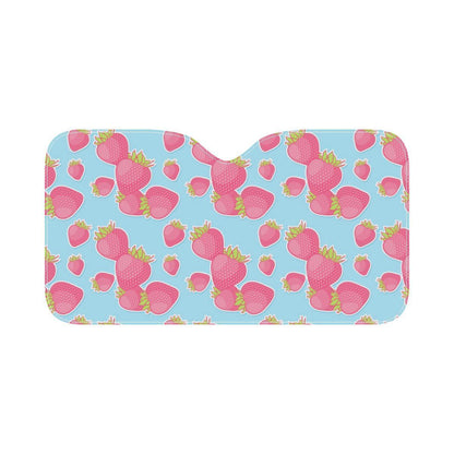 Strawberry Pattern Print Design SB04 Car Sun Shade-JorJune