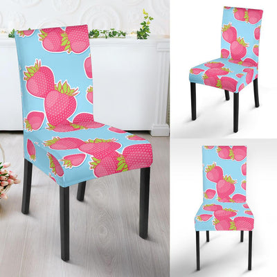 Strawberry Pattern Print Design SB04 Dining Chair Slipcover-JORJUNE.COM