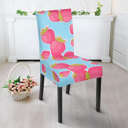 Strawberry Pattern Print Design SB04 Dining Chair Slipcover-JORJUNE.COM